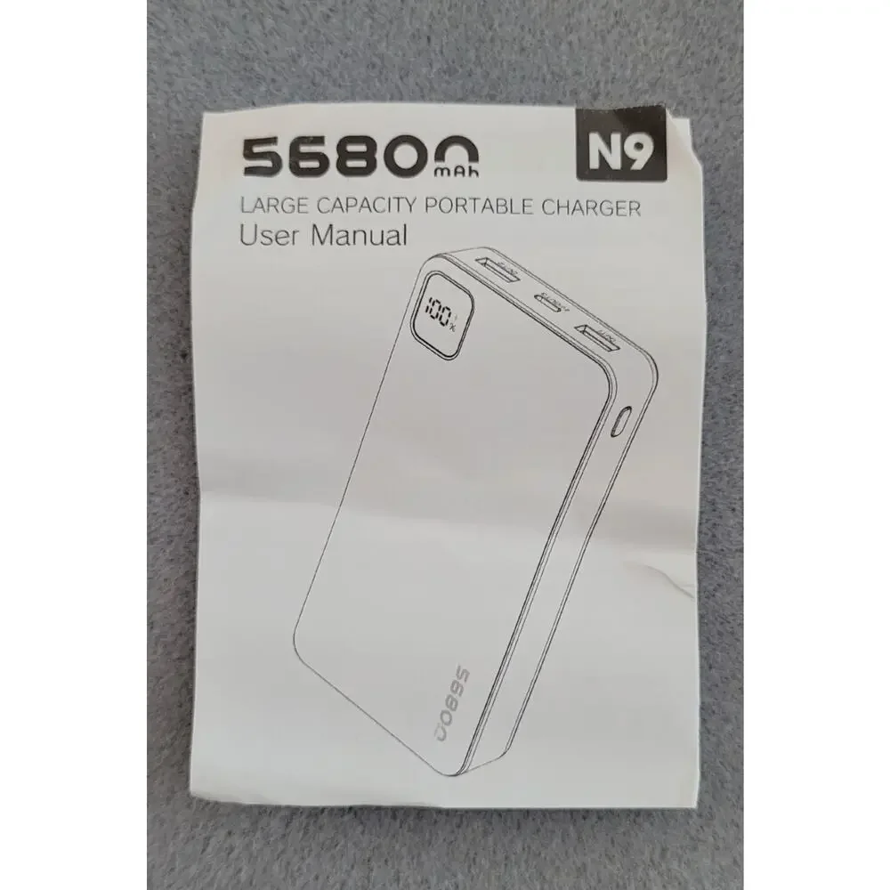 MOIHOSSO 56800mAh Portable Chgr/Power Bank-22.5W Fast Charge w/USB&C LED Display